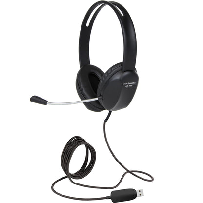 Cyber Acoustics Stereo USB Headset (AC-4006) Noise Canceling Microphone for PC &amp; Mac Perfect for Classroom or Home