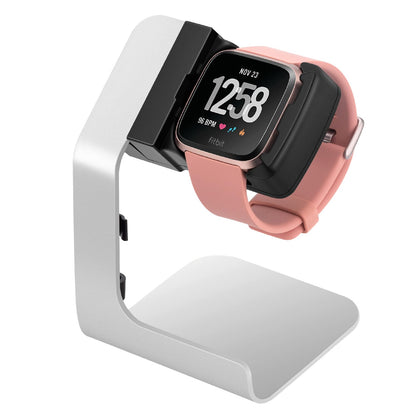 Tranesca Charging Stand/Charging Dock/Charging Cradle Compatible for Fitbit Versa/Versa Lite with 6ft Charging Cable Integrated