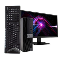 Dell Optiplex 7050 Desktop Computer PC Intel Quad-Core i5 1TB HDD Storage 8GB DDR4 RAM Windows 10 Pro DVD WiFi 24in Monitor Wireless Keyboard and Mouse (Renewed)