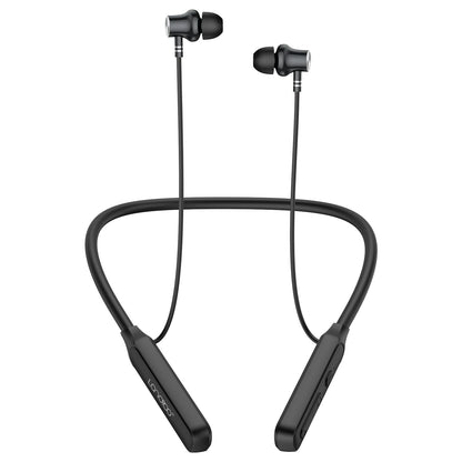 LANDIBO Wireless Earbuds Neckband，V5.2 with Microphone 35 Hours Playtime in-Ear Neckband Bluetooth Earbuds，IPX7 sweatproof deep bass is Used for Music Phone Sports. (Black)