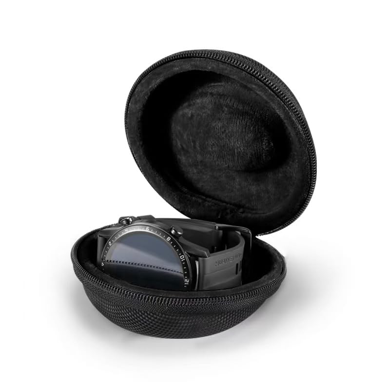 Travel Case Smartwatch EVA Hard Storage Box Watches Holder for Apple Watch Series 9/8/7/6/5/4/3/2/1/SE/Ultra/Edition 38mm 40mm 41mm 42mm 44mm 45mm for Samsung Galaxy Watch 6/5/4/3/5 Pro/4 Classic