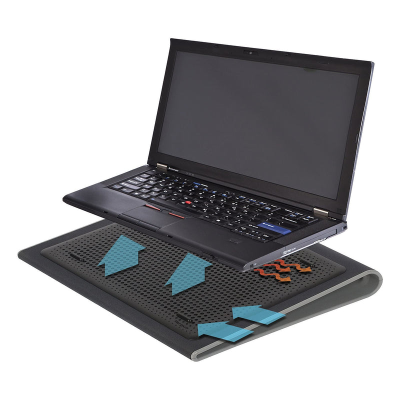 Targus 17 Inch Dual Fan Lap Chill Mat - Soft Neoprene Laptop Cooling Pad for Heat Protection Fits Most 17