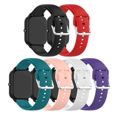 E ECSEM Bands Compatible for Spade Health Smartwatch 4 Replacement Wristbands Colourful Silicone Bracelet Quick Release Strap Arm Bands for Spade Health Smartwatch 4 Smart Watch Soft and Durable